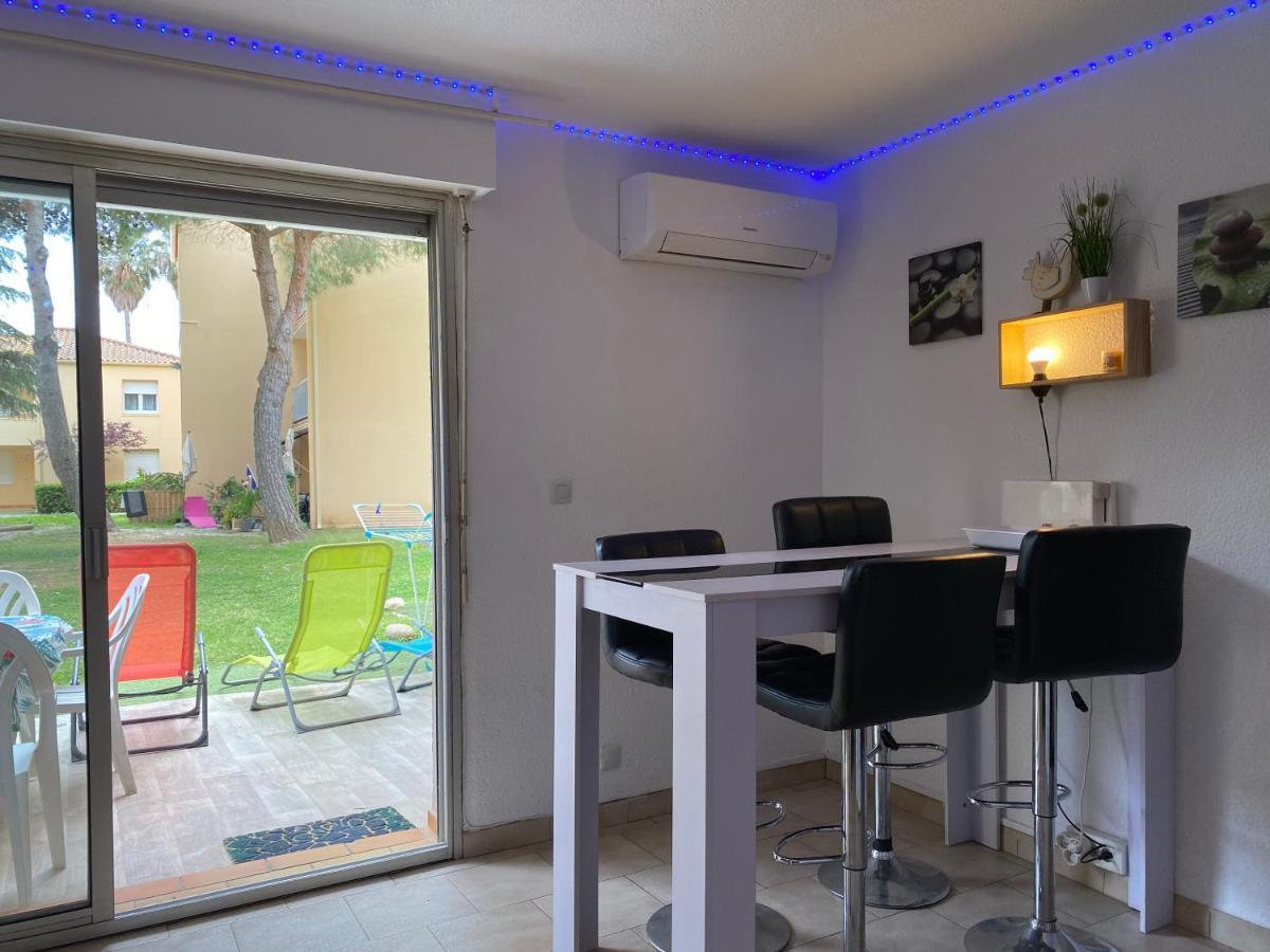 T2 Rdc A Canet En Roussillon Europa 4 Pers ,Piscine,Clim, Tennis, Parking Buitenkant foto