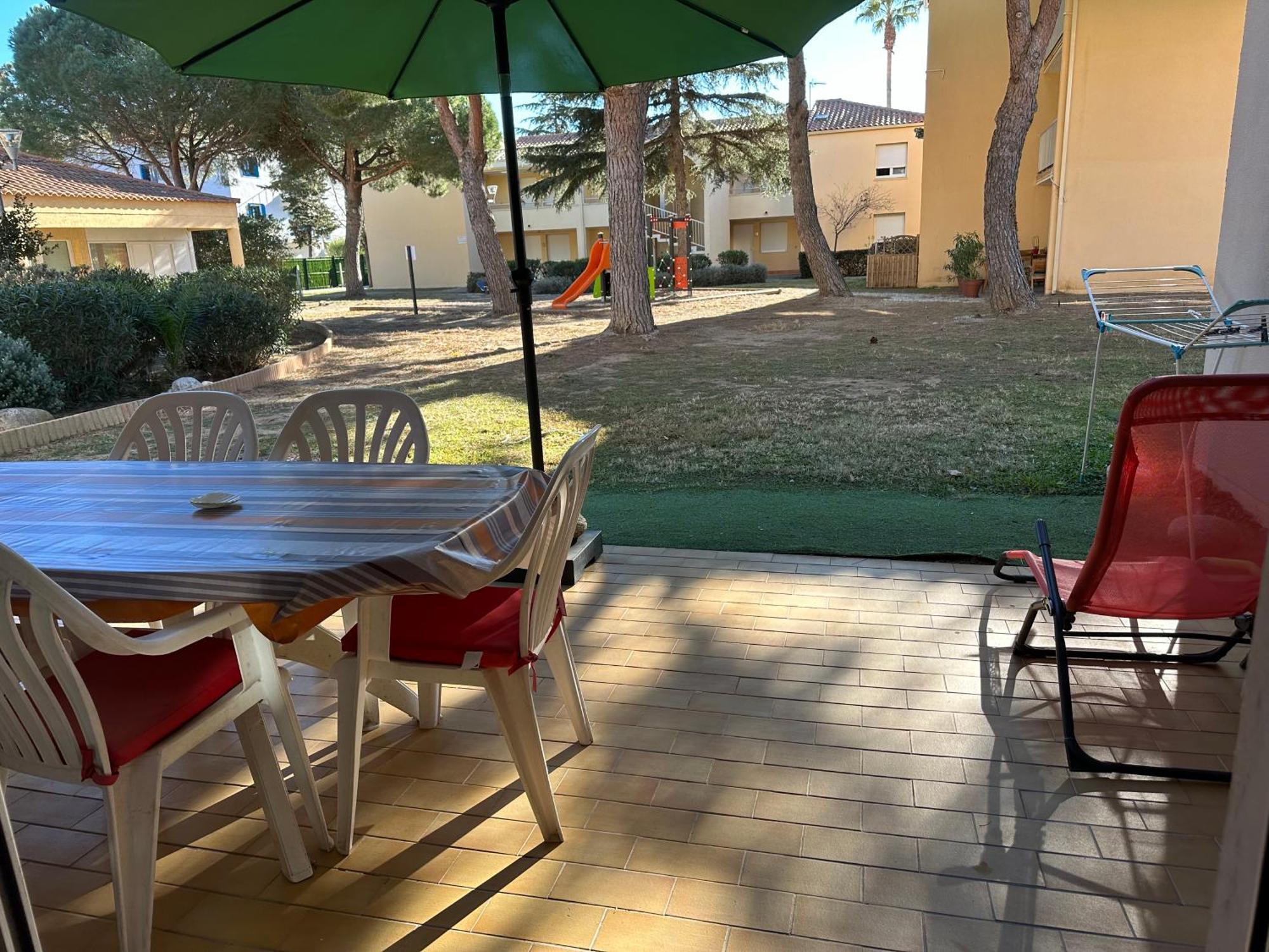 T2 Rdc A Canet En Roussillon Europa 4 Pers ,Piscine,Clim, Tennis, Parking Buitenkant foto