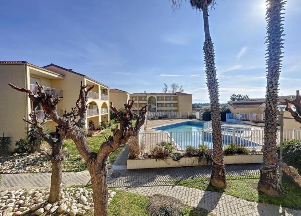 T2 Rdc A Canet En Roussillon Europa 4 Pers ,Piscine,Clim, Tennis, Parking Buitenkant foto
