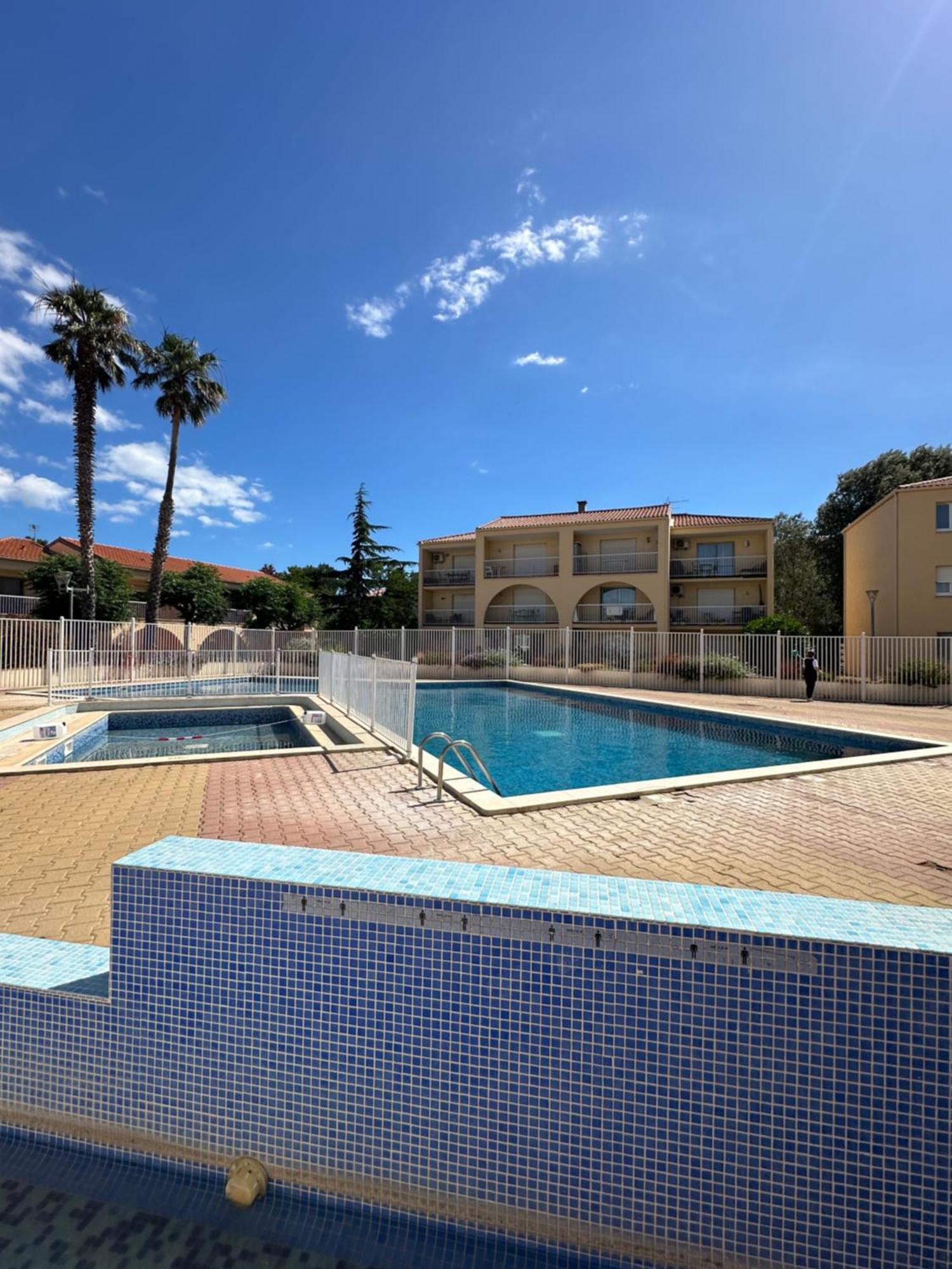T2 Rdc A Canet En Roussillon Europa 4 Pers ,Piscine,Clim, Tennis, Parking Buitenkant foto
